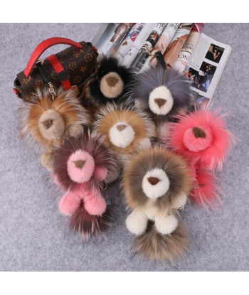 Porte Clés Lion Peluche Marron la livraison gratuite