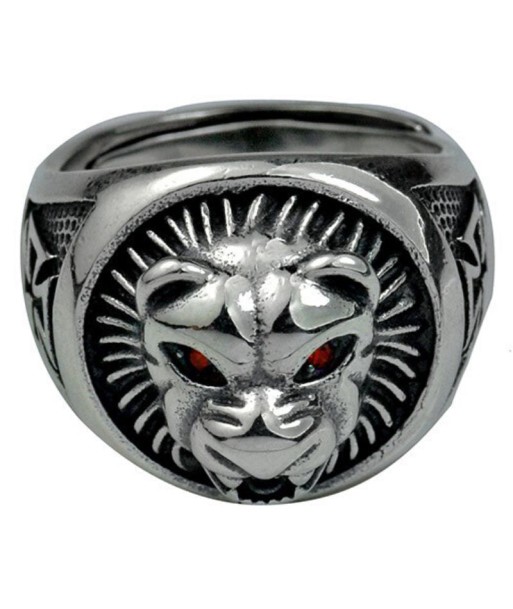 Bague Homme Tête de Lion Argent Fin de série