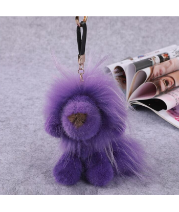 Porte Clés Lion Peluche Violet shop