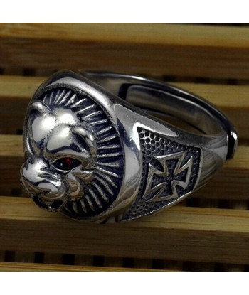 Bague Homme Tête de Lion Argent Fin de série