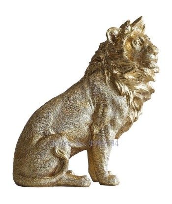 Statue Lion Gold store