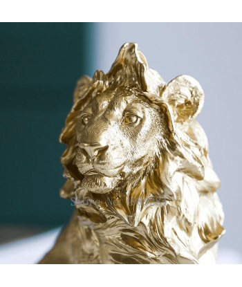 Statue Lion Gold store