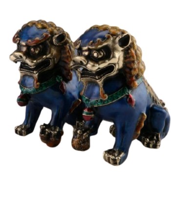 Statuette Lion Bleu Chinois france