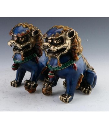 Statuette Lion Bleu Chinois france