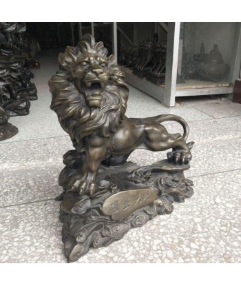 Statue De JardinLion soldes