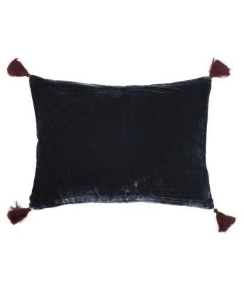 Coussin Goa Pompons Bleu Nuit 2 - 3 jours ouvrés.