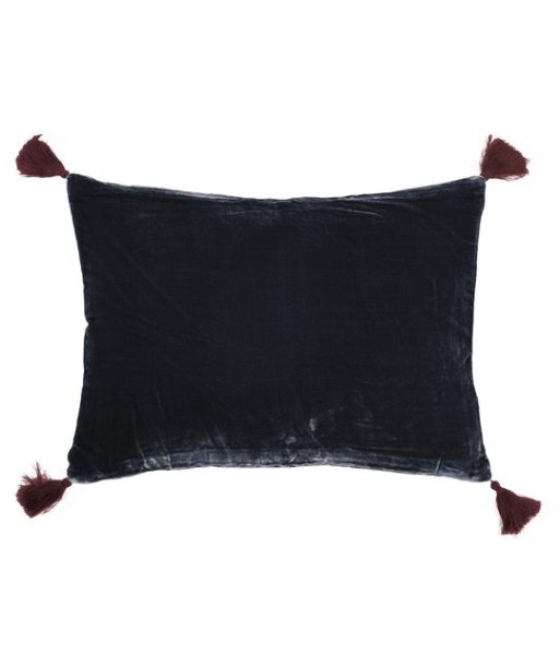 Coussin Goa Pompons Bleu Nuit 2 - 3 jours ouvrés.