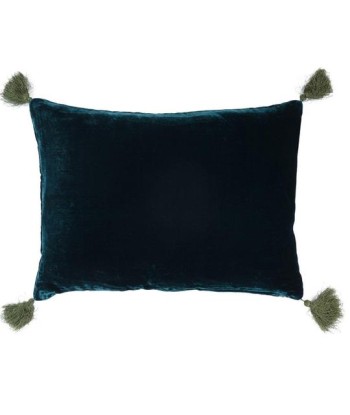 Coussin Goa Pompons Blue Coral Profitez des Offres !