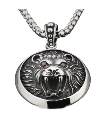 Pendentif Lion Rugissant brillant des détails fins