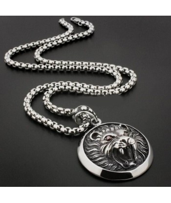 Pendentif Lion Rugissant brillant des détails fins