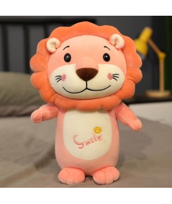 Peluche Lion Smile Rose français