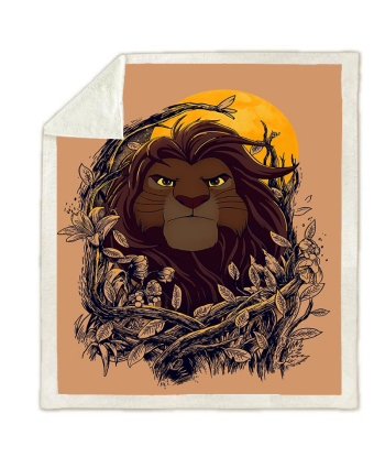 Couverture Polaire Le Roi Lion Feuillage Livraison rapide