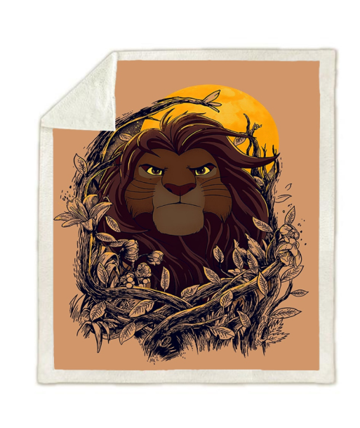 Couverture Polaire Le Roi Lion Feuillage Livraison rapide