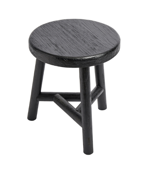 Tabouret Bois 3 Pieds Noir Pour