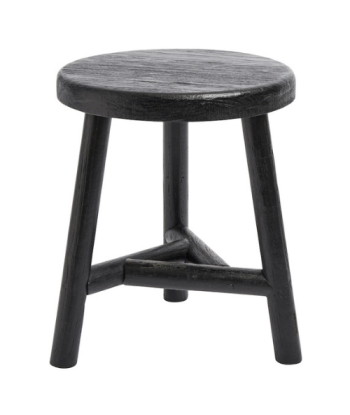 Tabouret Bois 3 Pieds Noir Pour