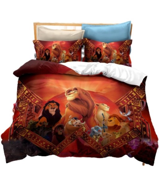 Housse de Couette Le Roi Lion Disney Rouge pour bénéficier 