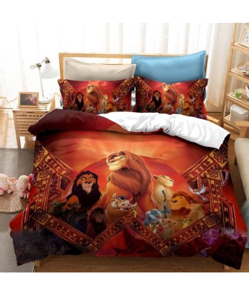 Housse de Couette Le Roi Lion Disney Rouge pour bénéficier 