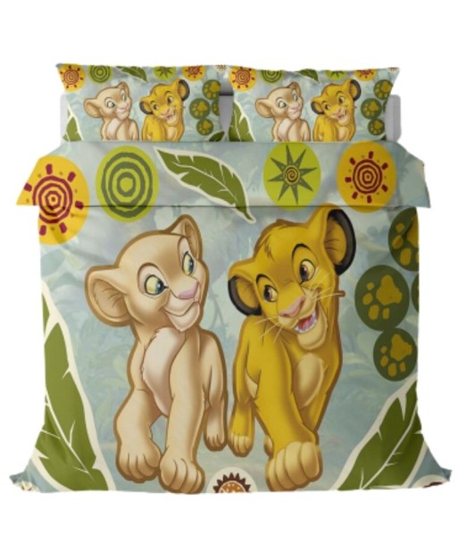 Housse de Couette Le Roi Lion Disney Simba et Nala Pour