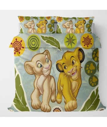 Housse de Couette Le Roi Lion Disney Simba et Nala Pour