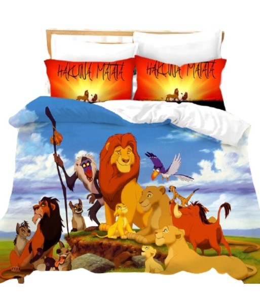 Parure Housse de Couette Le Roi Lion Hakuna Matata pas cheres