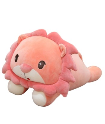 Peluche Lion Couché Toute Rose prix pour 