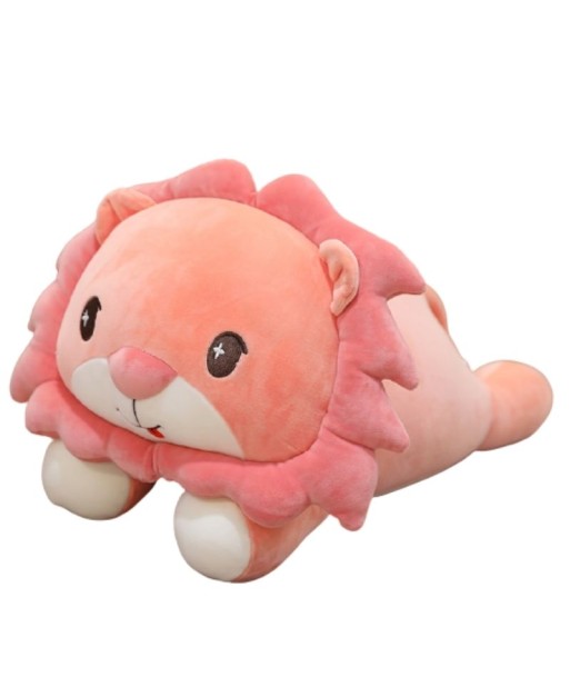 Peluche Lion Couché Toute Rose prix pour 