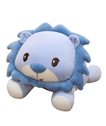 Peluche Lion Couché Bleu la livraison gratuite