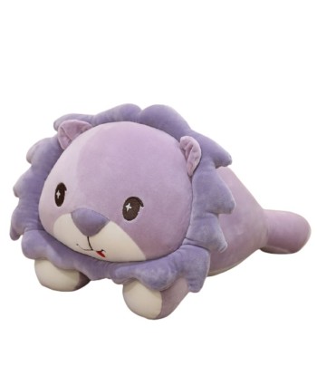 Peluche Lion Couché Violet Dans la société mordern