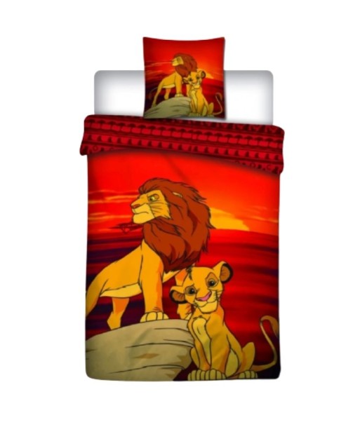 Housse de Couette 1 Personne Le Roi Lion Véritable concentré