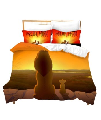 Housse de Couette Le Roi Lion Coucher de Soleil brillant des détails fins