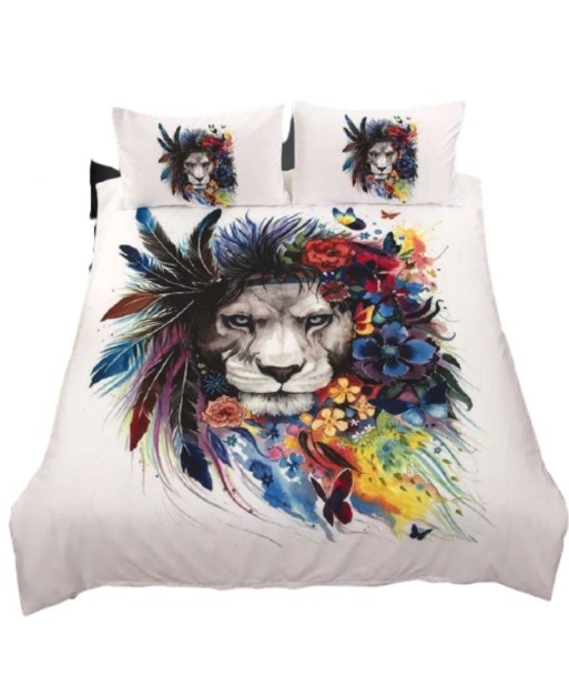 Housse de couette Lion Multicolore vente chaude votre 