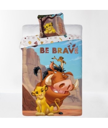 Housse de Couette 1 Personne Roi Lion Simba, Timon et Pumbaa en ligne des produits 