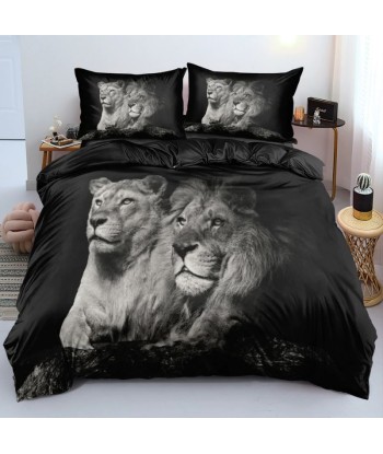 Housse de Couette Lion en 3D pas cheres