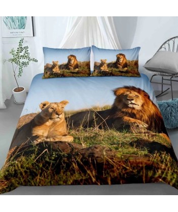 Housse de Couette Lion Lionne hantent personnes