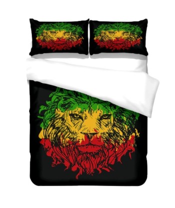 Housse de Couette Motif Lion Reggae la livraison gratuite