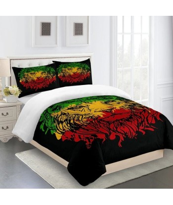 Housse de Couette Motif Lion Reggae la livraison gratuite