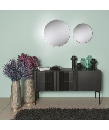 Miroir Palace Rond Noir 70 cm solde