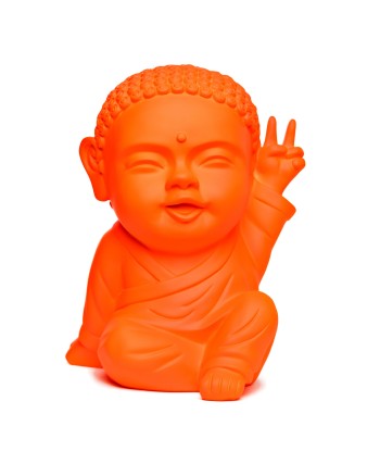 Statue Buddha Iki Néon Orange Fluo Les magasins à Paris