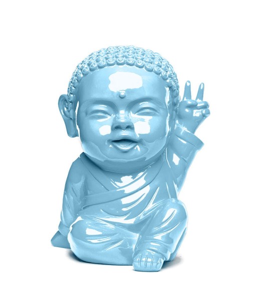 Statue Buddha Iki Glossy Bleu Layette Economisez 