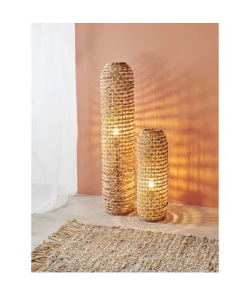 Lampe Sur Pied Jacinthe d'eau/Rotin Naturel 70cm meilleur choix