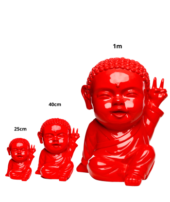 Statue Buddha Iki Glossy Rouge Le MVP de beaucoup