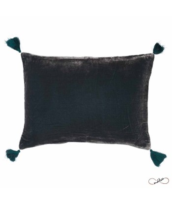 Coussin Goa Pompons Dark Slate Les êtres humains sont 